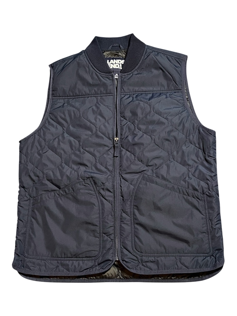 Lands' End Men's Diamond Quilted Vest Size M
